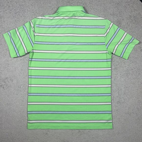 Nike Golf Polo Mens Medium Tour Performance Dri Fit Performance Stretch Striped - Picture 7 of 10